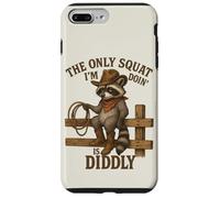The Only Squat I'm Doin' Is Diddly Raccoon Western Rodeo Case for iPhone 7 Plus/8 Plus