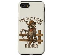 The Only Squat I'm Doin' Is Diddly Raccoon Western Rodeo Case for iPhone SE (2020) / 7/8
