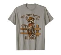 The Only Squat I'm Doin' is Diddly Raccoon Western Rodeo T-Shirt