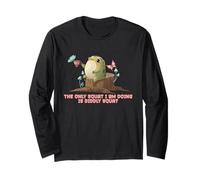 The only Squat I'm Doing is Diddly- Frog on Stump with Tea Long Sleeve T-Shirt