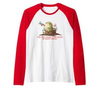 The only Squat I'm Doing is Diddly- Frog on Stump with Tea Raglan Baseball Tee