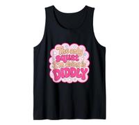 The-Only Squat I'm Doing is Dilly Funny Gym Meme Women Girls Tank Top