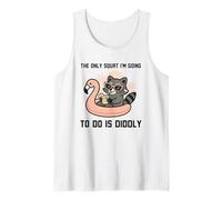 The only Squat I'm Going to do is Diddly Funny Raccoon Tank Top