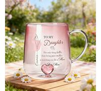 The Only Thing Better Than Being Your Mother is Watching You Be A Mom, Custom Birth Month Flower, Personalized Glass Mug, Appreciation Thank You Gifts for Daughter