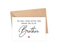 The Only Thing Better Than Having You As My Brother .Is Our Baby Having You For A Uncle - Pregnancy Announcement Greeting Card - Brother Card - We're Pregnant Card - Father's Day Gift