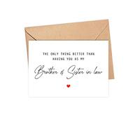 The Only Thing Better Than Having You As My Brother & Sister In Law ...Is Our Baby Having You For A Aunt & Uncle - Pregnancy Announcement Greeting Card - Brother & Sister Card - We're Pregnant Card
