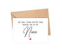 The Only Thing Better Than Having You As My Niece .Is Our Baby Having You For A Cousin - Pregnancy Announcement Greeting Card - Niece Card - We're Pregnant Card - Mother's Day Gift