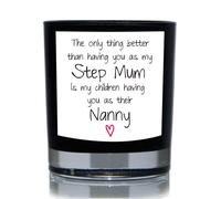 The Only Thing Better Than Having You As My Step Mum Is My Children having You As Their Nanny Funny 20cl Candle 60 SECOND MAKEOVER Black One Size