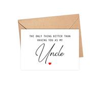 The Only Thing Better Than Having You As My Uncle ...Is Our Baby Having You For A Great Uncle - Pregnancy Announcement Greeting Card - Uncle Card - We're Pregnant Card - Father's Day Gift