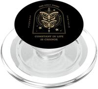 The Only Thing Constant In Life Is Change (Boho Butterfly) PopSockets PopGrip for MagSafe