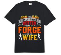 The Only Thing Hotter Than My Forge is Blacksmithing Forging Comfort Colors Adult Heavyweight T-Shirt