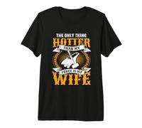 The Only Thing Hotter Than My Forge is My Wife Blacksmith Premium T-Shirt