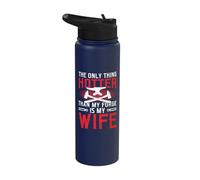 The Only Thing Hotter Than My Forge is My Wife Blacksmith Stainless Steel Insulated Water Bottle