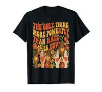 The Only Thing More Powerful Than Hate is Love Cute Hearts T-Shirt