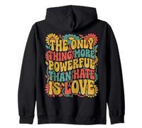 The Only Thing More Powerful Than Hate is Love Cute Unity Zip Hoodie
