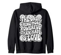 The Only Thing More Powerful Than Hate is Love Cute Unity Zip Hoodie
