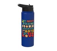 The Only Thing More Powerful Than Hate is Love Quote Retro Stainless Steel Insulated Water Bottle