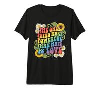 The Only Thing More Powerful Than Hate is Love Retro Boho Premium T-Shirt