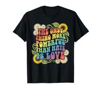 The Only Thing More Powerful Than Hate is Love Retro Boho T-Shirt