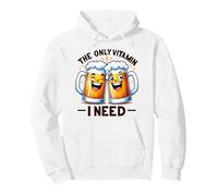 The Only Vitamin I Need Funny Beer Mugs Drinking Humor Pullover Hoodie