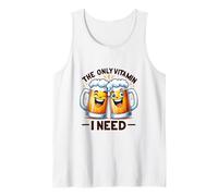 The Only Vitamin I Need Funny Beer Mugs Drinking Humor Tank Top
