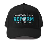 The Only Way Reform UK Make Britain Great Black Baseball Cap Size is: One Size