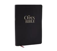 The Open Bible: Read and Discover the Bible for Yourself (KJV, Black Leathersoft, Red Letter, Comfort Print)
