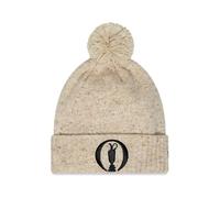 The Open Championship, Golf, The R and A, Official Merchandise, Fleck Cream, Bobble Kni Beanie Hat Pom pom