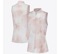 The Open Golf Polo Shirt 153rd Royal Portrush Ultimate Print Sleeveless Taupe