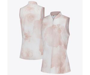 The Open Golf Polo Shirt 153rd Royal Portrush Ultimate Print Sleeveless Taupe