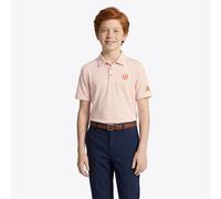 The Open Golf Polo Shirt Climacool Striped Orange adidas Kids Official