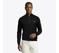 The Open Golf Sweatshirt Momentum 1/4 Knit Top Black Hugo Boss Mens Official