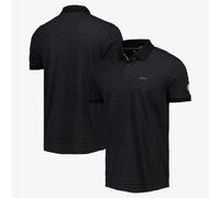 The Open Hugo Boss Chip Pattern Polo - Black