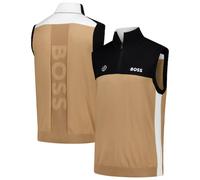 The Open Hugo Boss Golf Sleeveless Half Zip Knit Top - Black