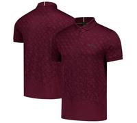 The Open Hugo Boss Philix Jacquard Polo - Burgundy