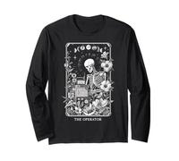 The Operator Ham Radio Operator Amateur Radio Tarot Card Long Sleeve T-Shirt