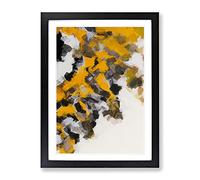 The Opposition Abstract Framed Print for Living Room Bedroom Home Office Décor, Wall Art Picture Ready to Hang, Black A3 Frame (34 x 46 cm)