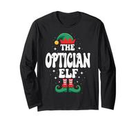 The Optician Elf Funny Christmas Matching Family Group Long Sleeve T-Shirt