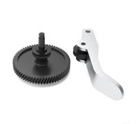 The optimized tooth geometry of this extruder gear promotes consistent filament flow resulting in prints
