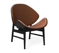 The Orange Armchair with Seat and Back Upholstery Mosaic 472/Nevada 2488/ Black