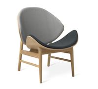 The Orange Armchair with Seat and Back Upholstery Mosaic 922/972 Oak