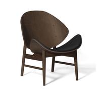 The Orange Armchair with Seat Upholstery Black/Smoked Oak