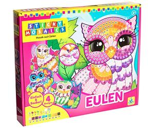 The Orb Factory Sticky Mosaics Owls Craft Kit