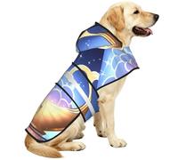 The Orb Of Dreams Waterproof Dog Raincoat And Rain Jacket For Small Medium Large Dogs With Reflective Stripes And Adjustable Belly Strap