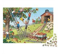 The Orchard Ladder Domino Effect Wooden Jigsaw Puzzle Waterproof 1000 Piece Puzzles for Adults Fun Educational Games