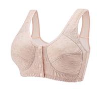 The Order Front Fastening Bras for Women UK Deals of the Day Full Coverage Oversized Sports Bras Women Non Wired Front Button Shaping Cup Adjustable Elastic Shoulder Straps Reducing Accessory Breasts