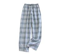 The Order Women's Plaid Pyjama Bottoms Super Soft Comfy Loose Lounge Pants Checkered Pajama Pants Elastic Waist Wide Leg Pj Bottoms Plaid Breathable Casual Trousers Lightweight Breathable Trousers UK