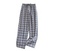 The Order Women's Plaid Pyjama Bottoms Super Soft Comfy Loose Lounge Pants Checkered Pajama Pants Elastic Waist Wide Leg Pj Bottoms Plaid Breathable Casual Trousers Lightweight Breathable Trousers UK
