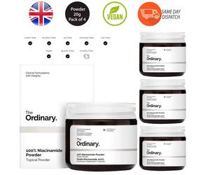 The Ordinary 100% Niacinamide Powder Use Unbroken All Skin Types 20g Pack of 4