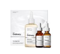 The Ordinary The Bright Set 3-Step Regimen for Radiant Even Skin Tone with Glycolic Acid 7% Exfoliating Toner Alpha Arbutin 2% + HA and Caffeine S